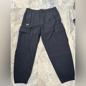 Under Armour Kids Black Woven Cargo Joggers